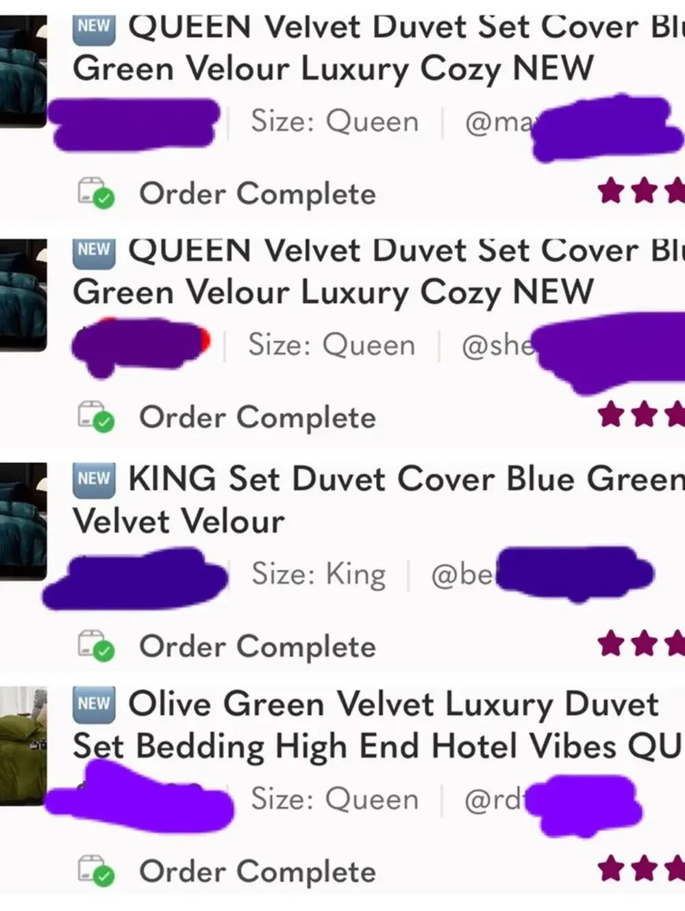 🆕 Black Velvet Duvet Set King Luxury Bedding Hotel Style Moody Cozy Soft Velour